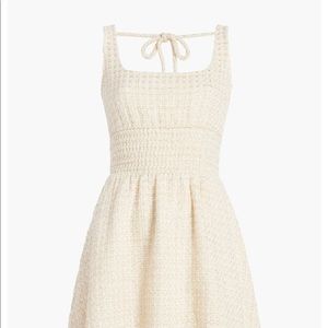 HILL HOUSE - THE CHER DRESS IN COCONUT TWEED